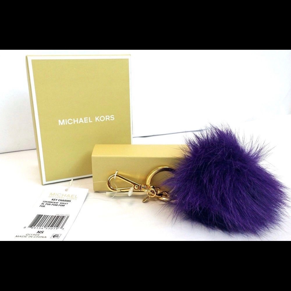❌Don’t Buy! ISO - MK Purple PomPom Keychain.